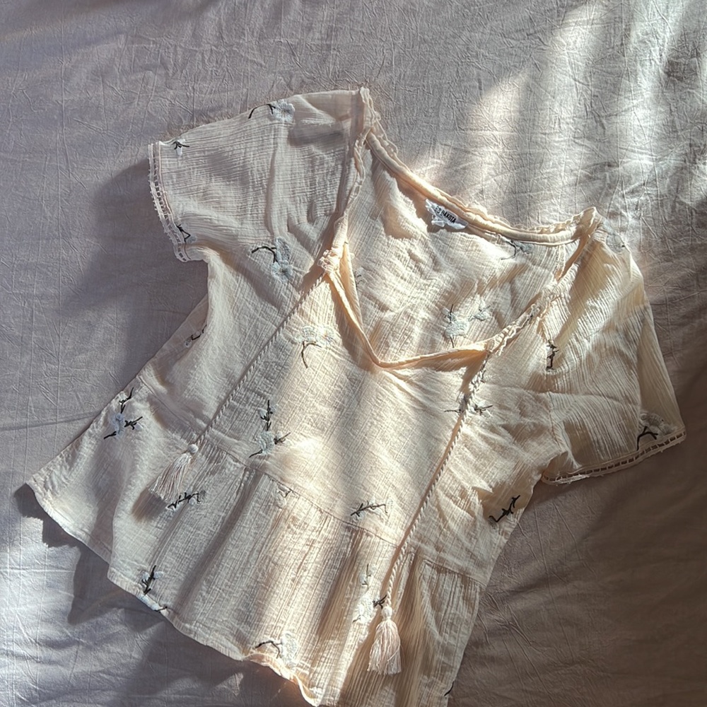 Embroidered 100% Cotton Blouse by BB Dakota